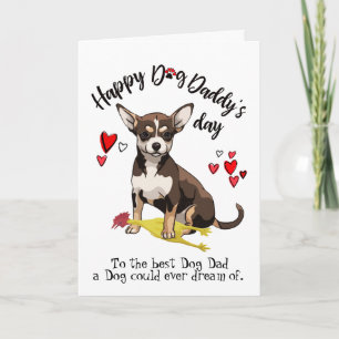 Bonne Fête des pères de votre carte Chihuahua