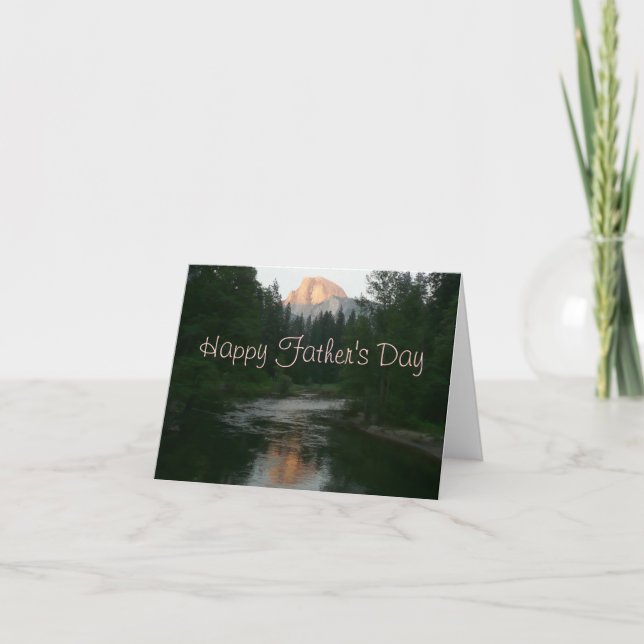 Bonne Fête des pères demi-dôme carte coucher de so (Devant)