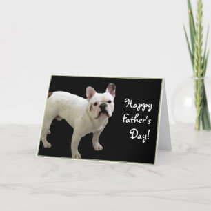 Bonne Fête des pères French Bulldog carte de voeux