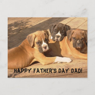 Bonne Fête des pères Papa Boxer carte de voeux