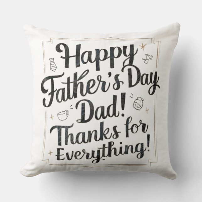 Bonne Fête des pères, papa ! Coussin (Recto)