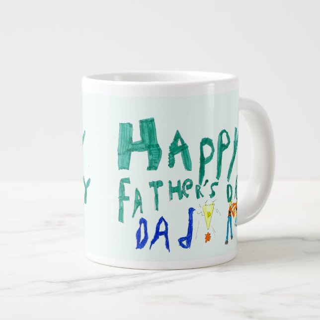 Bonne Fête des pères Papa Jumbo Mug par Janz (Devant droit)