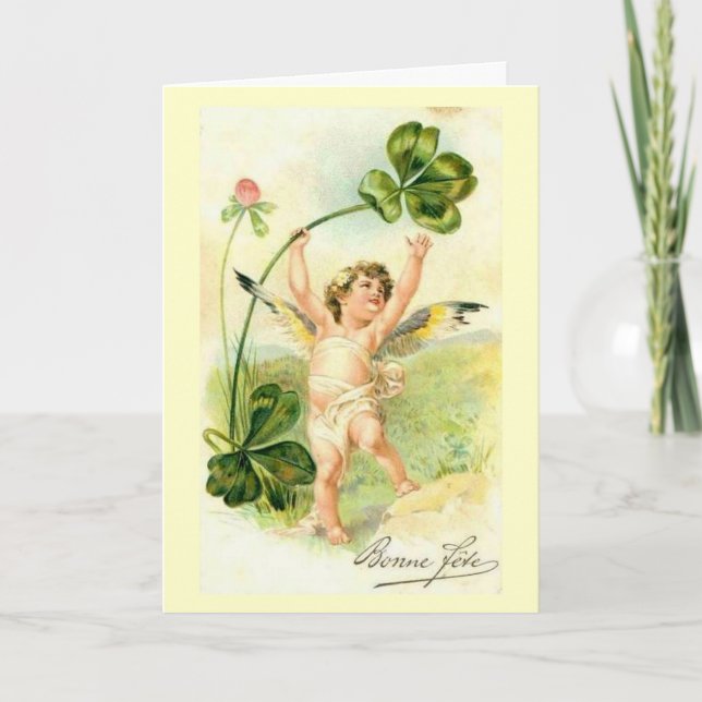 Bonne Fete / Joyeux Vacances - Carte Vintage (Devant)