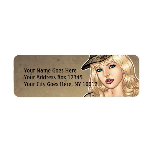 Bonne fille avec une brosse à pistolet par Al Rio (Devant)