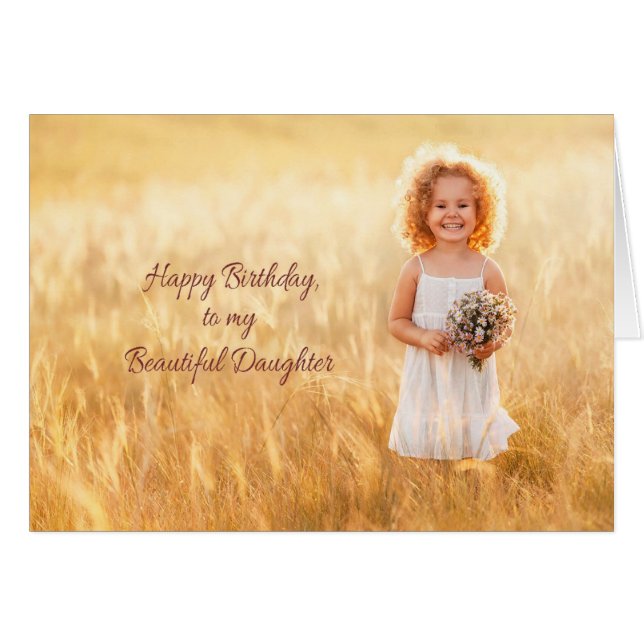 Bonne fille d'anniversaire (Devant horizontal)