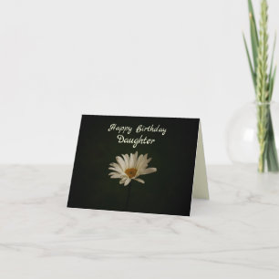 Bonne Fille d'anniversaire Elégant Daisy Carte pli