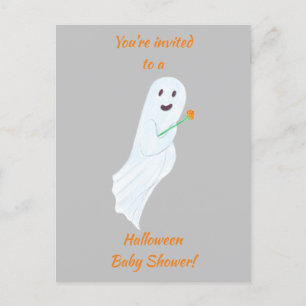 Bonne Ghost Halloween Baby shower Invitation Carte