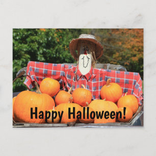 Bonne Halloween de la carte postale Citrouille Pat