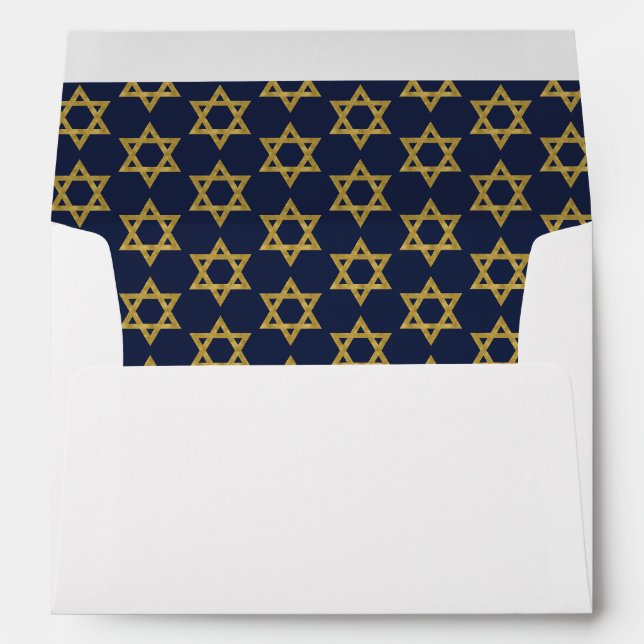 Bonne Hanoukka Chanukah Holiday Enveloppe (Dos (Bas))