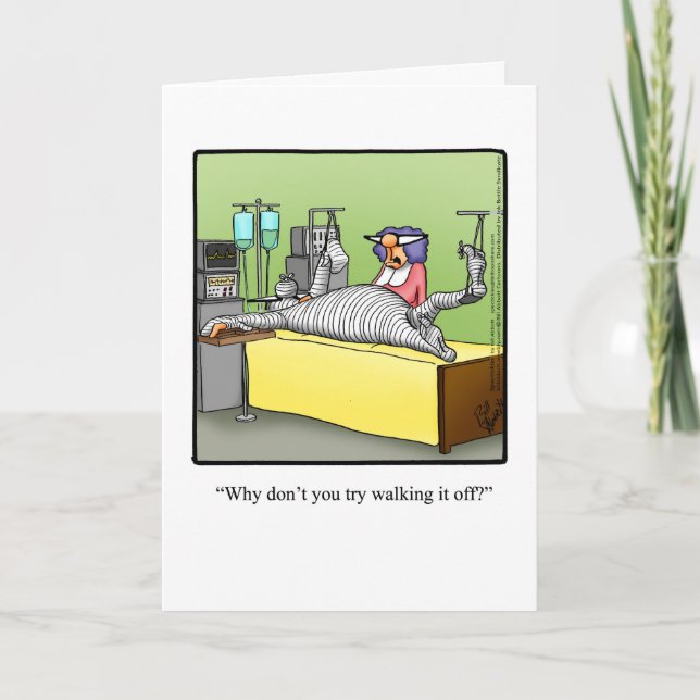 Bonne Humour Carte de voeux "Walk It Off" (Devant)