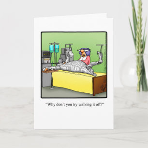 Bonne Humour Carte de voeux "Walk It Off"