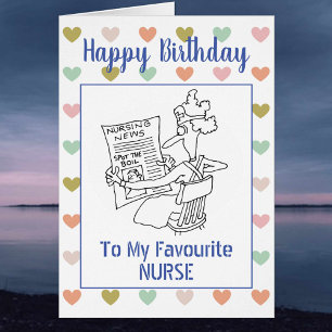 Bonne infirmière d'anniversaire