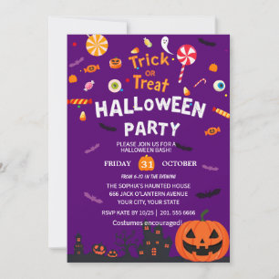 Bonne Invitation à la fête d'Halloween