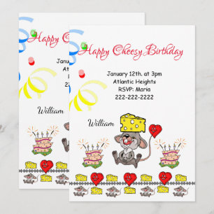 Bonne Invitation Anniversaire Cheesy Anniversaire