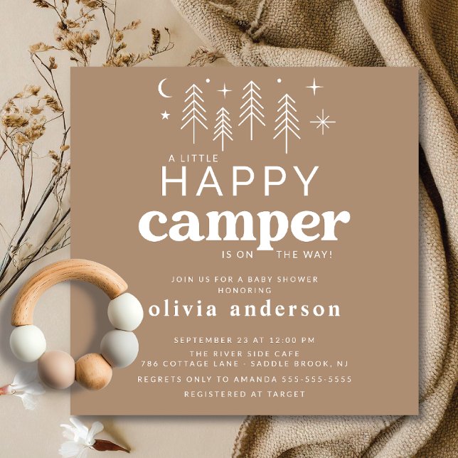 Bonne Invitation Baby shower Camper (Créateur téléchargé)