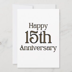 Bonne invitation du 15e anniversaire
