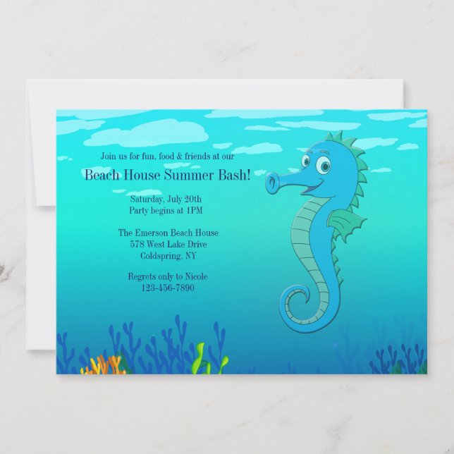 Bonne Invitation Seahorse (Devant)