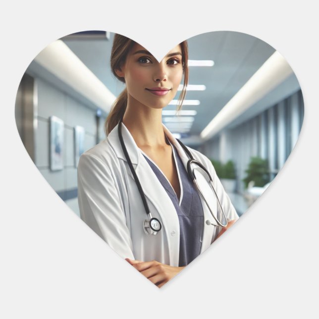 Bonne journée infirmière autocollants (Devant)