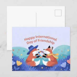 Bonne Journée internationale de l'amitié Carte pos