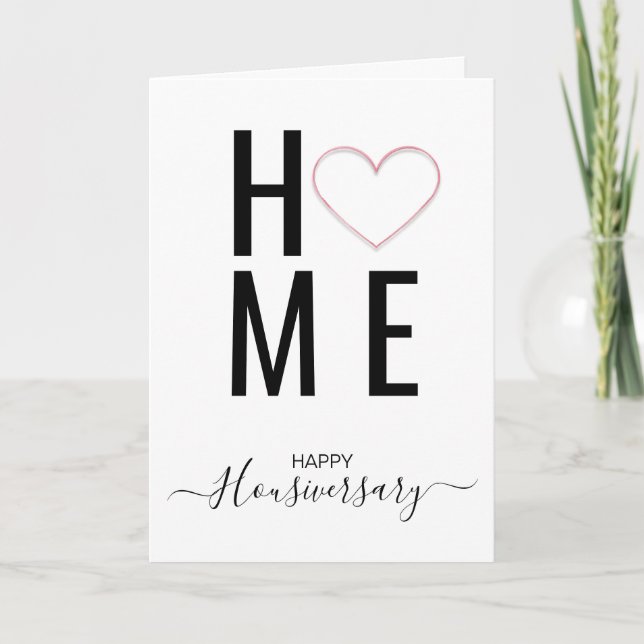 Bonne maison anniversaire carte de référence housi (Devant)