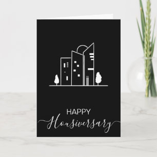 Bonne maison anniversaire carte de référence housi