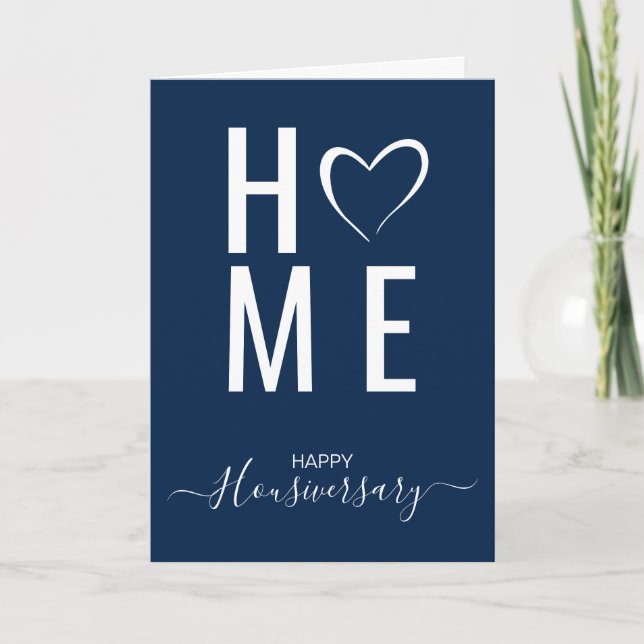 Bonne maison anniversaire carte de référence housi (Devant)