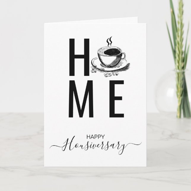 Bonne maison anniversaire carte de référence housi (Devant)