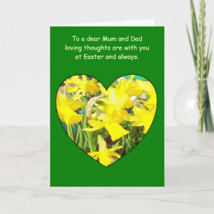 Bonne Maman Et Carte Papa De Pâques - Daffodiles