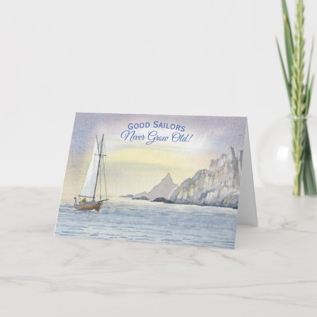 Bonne Marée ne jamais grandir Anniversaire Carte d (Devant)