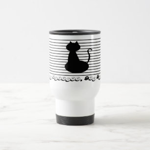 Bonne matinée Mme Black Mug de voyage en acier ino