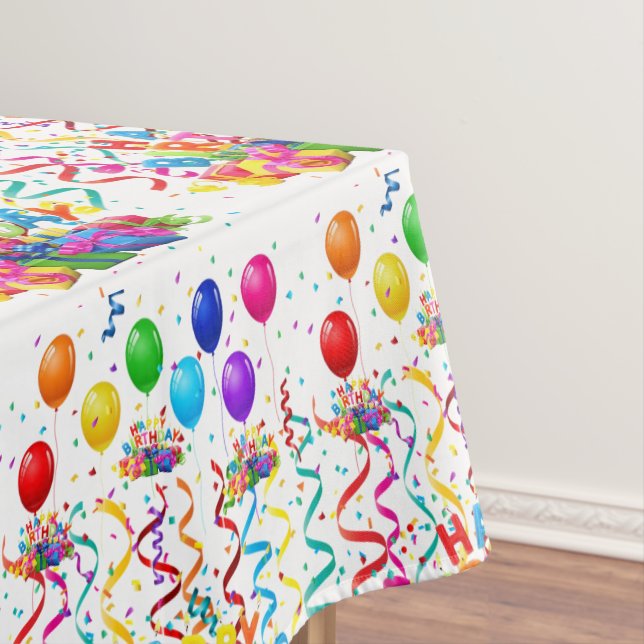 Bonne nappe d'anniversaire Confetti (In Situ)