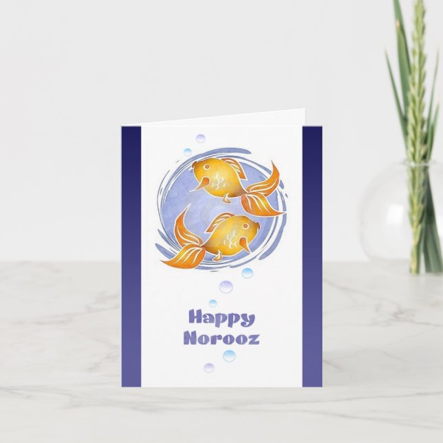 Bonne Norooz Perse Carte de Nouvel An (Devant)