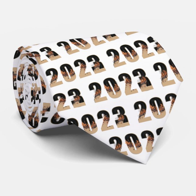 Bonne nouvelle année 2023 Montée de 2022 Cravate (Roulé)