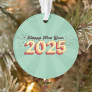 Bonne nouvelle année 2025 texte rétro