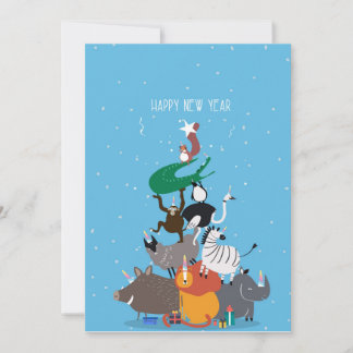 Bonne nouvelle année carte de voeux