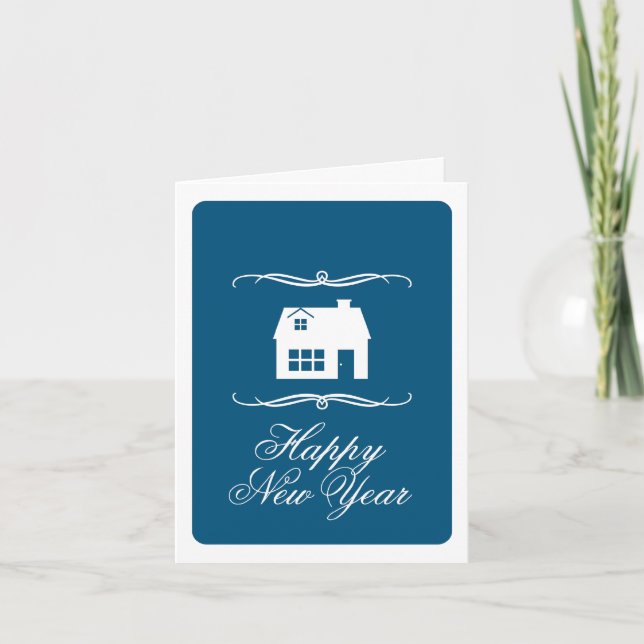 bonne nouvelle année nouvelle adresse faire-part (Devant)