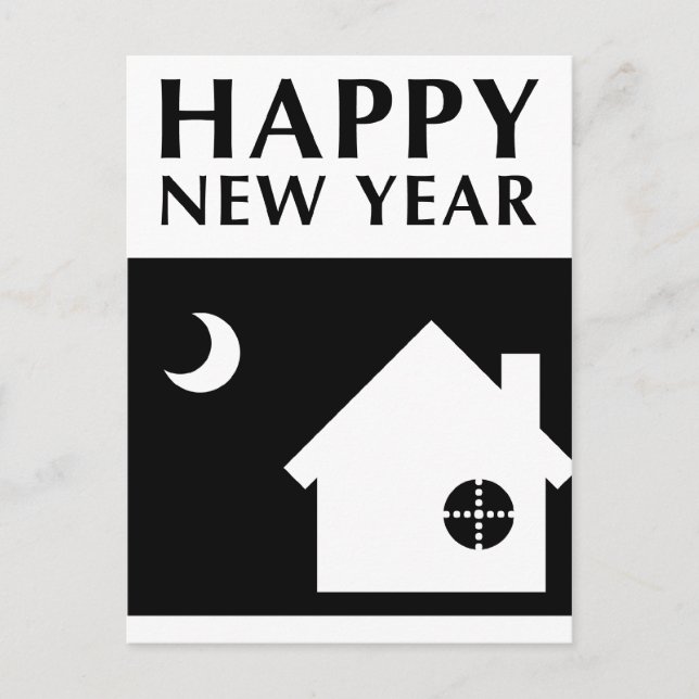 bonne nouvelle année nouvelle adresse faire-part (Devant)