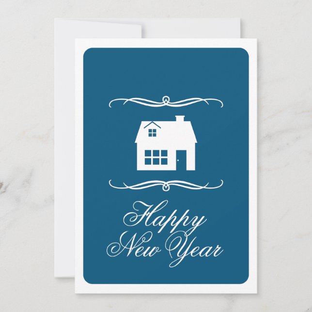 bonne nouvelle année nouvelle adresse faire-part (Devant)