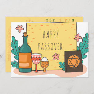 Bonne Pâque  Belle Invitation Seder Pesach