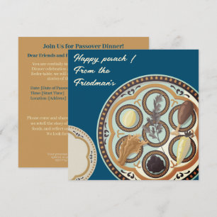 Bonne Pâque  Belle Invitation Seder Pesach