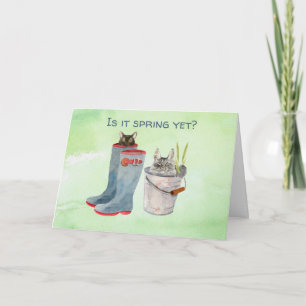 Bonne Pâques de la carte de voeux printemps du cha