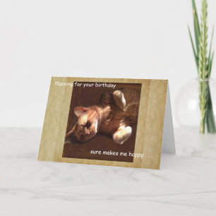 Bonne planification de la carte de chat pour votre