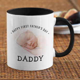Bonne première Fête des pères papa Photo Mug