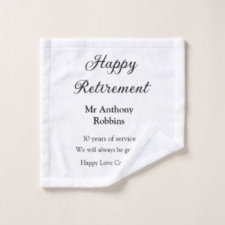 Bonne retraite ajouter le nom années de service à