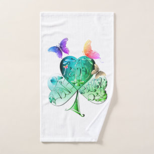 "Bonne Saint Patrick's Day" Serviette de thé Shamr