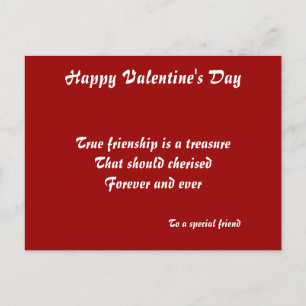 Bonne Saint Valentin à un ami spécial cartes posta
