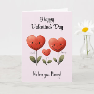 Bonne Saint Valentin, Carte de Papa & Bébé,