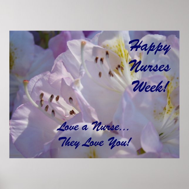 Bonne Semaine des infirmières! poster Aimer une in (Devant)