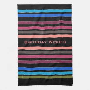 Bonne serviette de toilette de séchage d'anniversa