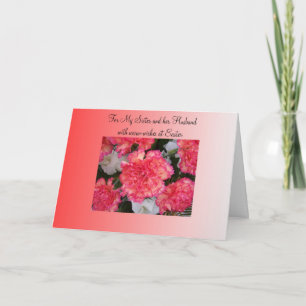 Bonne Soeur De Pâques Et Carte De Mari - Oeillets